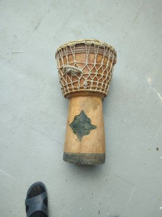 Djembe Africano Artesanal de 55 de alto x 27 ancho
