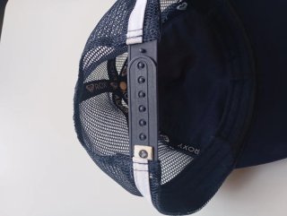 Berretto da donna blu e bianco