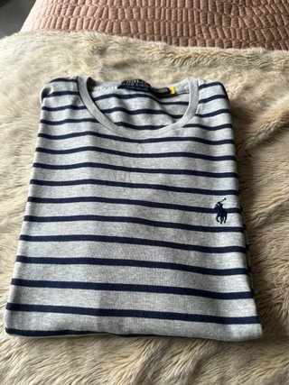 Camiseta Polo Ralph Lauren Rayas Azul/Gris