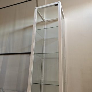 Vitrina expositora cristal blanca