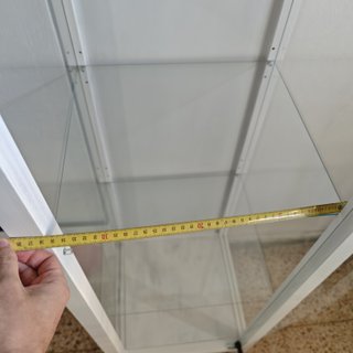 Vitrina expositora cristal blanca