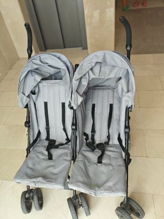 Silla gemelar paraguas