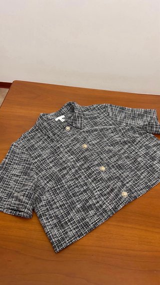 Camicetta H&M Tweed Corta Donna