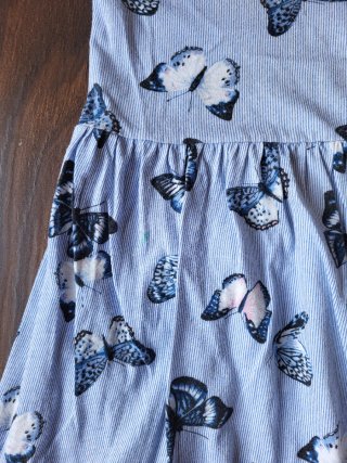 Vestido mariposas 8 años