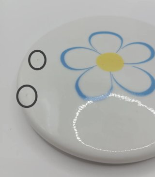 Tazza in porcellana con coperchio e infusore