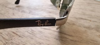 Gafas de sol Ray-Ban Aviator Plata/Negro