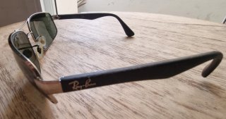 Gafas de sol Ray-Ban Aviator Plata/Negro