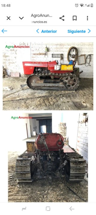 Tractor cadenas Massey Ferguson 174c