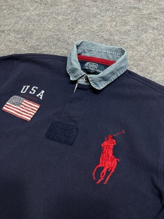Polo Ralph Lauren Big Pony USA Azul Marino Talla L