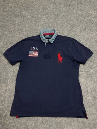 Polo Ralph Lauren Big Pony USA Azul Marino Talla L
