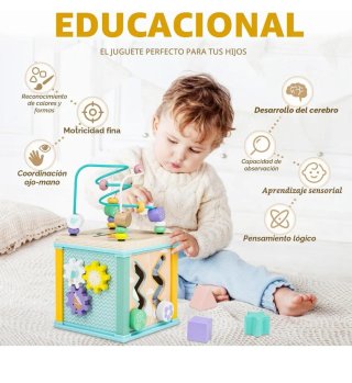 Cubo de actividades juguete Montessori bebe