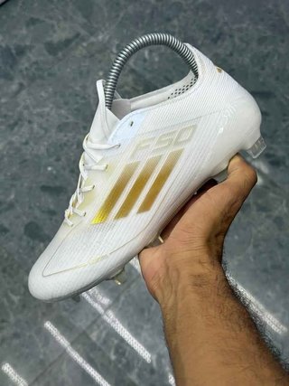 Zapatillas Adidas Futbol Oro/Blanco Talla X