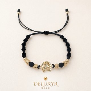 Pulsera Oro Laminado Herradura Caballo