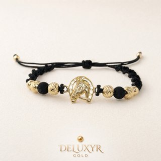 Pulsera Oro Laminado Herradura Caballo