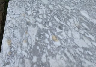 Tavolo Bistrò Rettangolare Marmo e Metallo