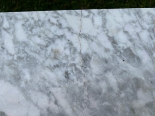 Tavolo Bistrò Rettangolare Marmo e Metallo