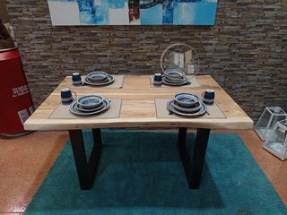 Mesa de Comedor o Cocina Acacia 160x85 cm