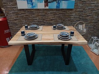 Mesa de Comedor o Cocina Acacia 160x85 cm