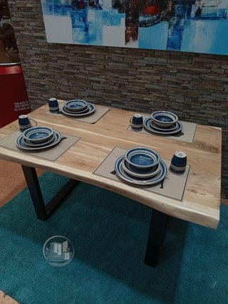 Mesa de Comedor o Cocina Acacia 160x85 cm