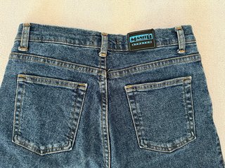 Pantalón vaquero recto mujer