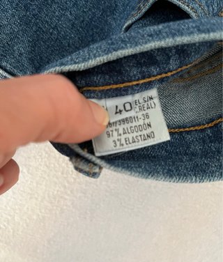 Pantalón vaquero recto mujer