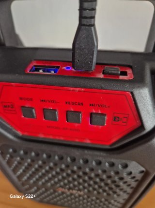 Altavoz Portátil Ailipu Negro/Rojo nuevo!