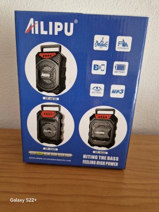 Altavoz Portátil Ailipu Negro/Rojo nuevo!