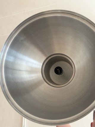 Lampada a sospensione in metallo argentato