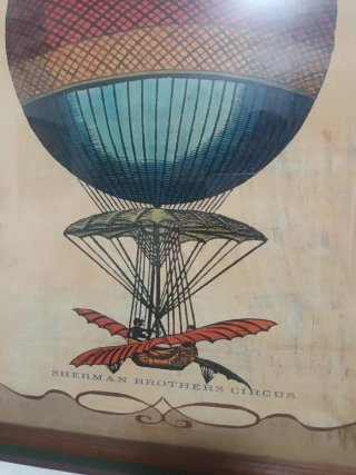 Póster Vintage Circo Steampunk con Marco
