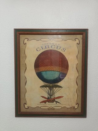 Póster Vintage Circo Steampunk con Marco