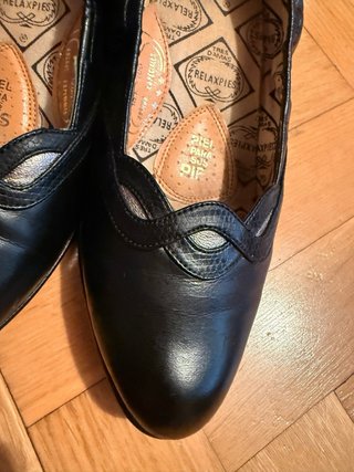 Zapatos Salón Relaxpies Piel Negro Talla 36