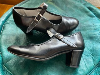 Zapatos de Baile Flamenco Taconeo Negros