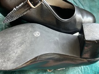 Zapatos de Baile Flamenco Taconeo Negros