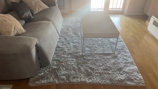 Tappeto Shaggy Grigio Chiaro 155x240
