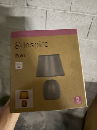 Lámpara Inspire Poki gris