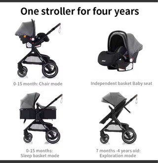 Cuna colecho madera y carrito evolutivo