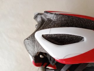 Casco Ciclismo Ges Rojo y Blanco talla M