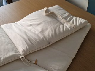 Cojín para hamaca o tumbona exterior beige, 2u.