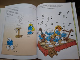 Libro pasatiempos Los Pitufos. Para niños. NUEVO