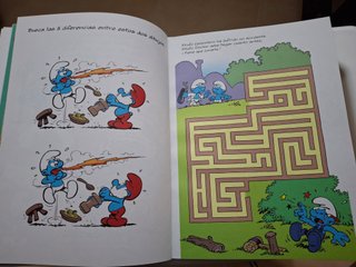 Libro pasatiempos Los Pitufos. Para niños. NUEVO