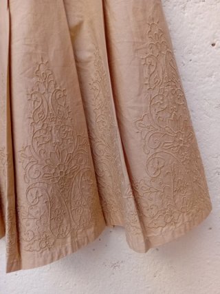 Falda plisada beige Benetton
