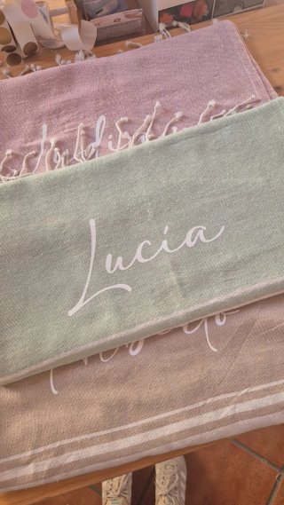 Toallas personalizadas con nombres