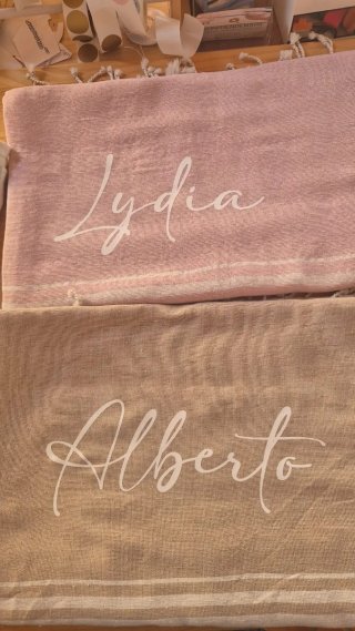 Toallas personalizadas con nombres