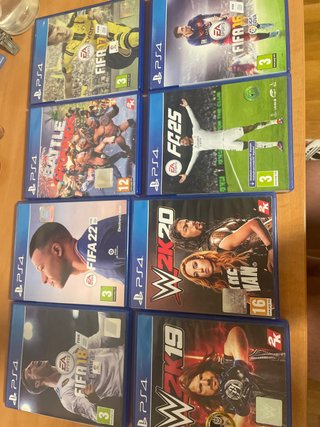 Pack 6 Juegos PS4 FIFA y WWE