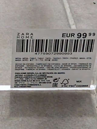 Mesita Metacrilato Transparente Zara Home
