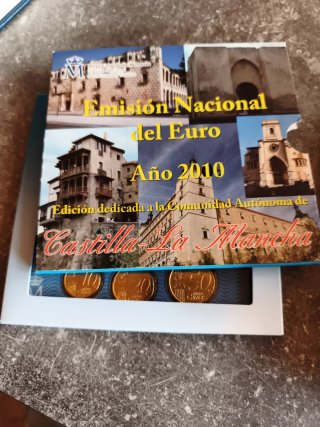 Carterita Monedas Euro Castilla-La Mancha 2010