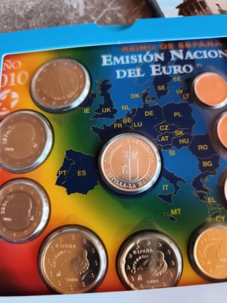 Carterita Monedas Euro Castilla-La Mancha 2010