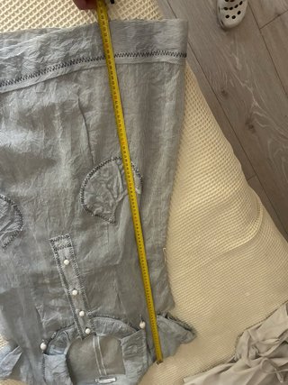Vestido VAN-DOS gris y blanco