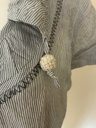 Vestido VAN-DOS gris y blanco