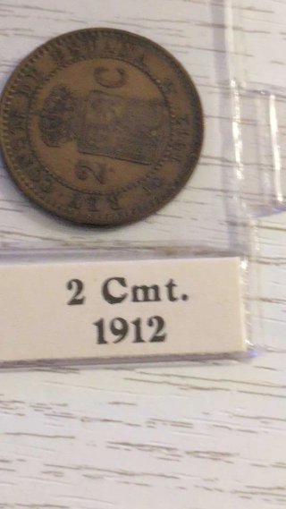 Lote 5 monedas 2 céntimos